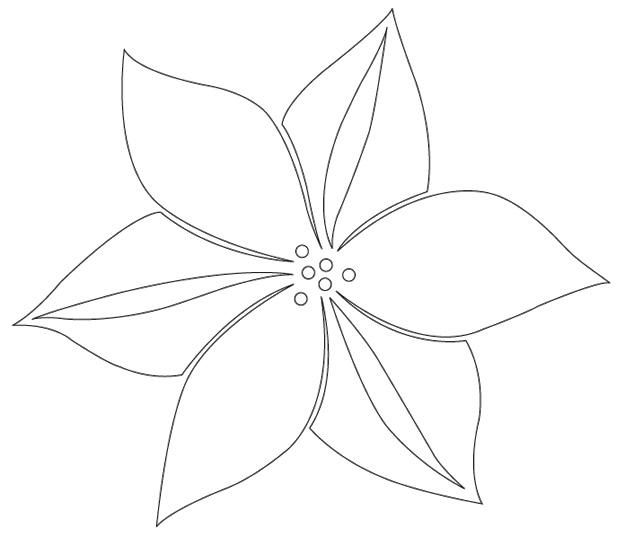 Розмальовки Квіти шаблони для вирізання 