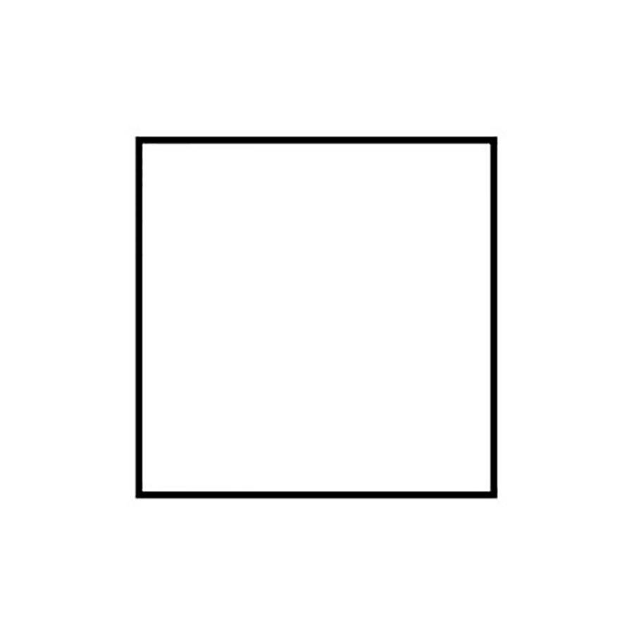 Розмальовки геометричні фігури з паперу квадрат контур для вирізання з паперу, квадрат шаблон