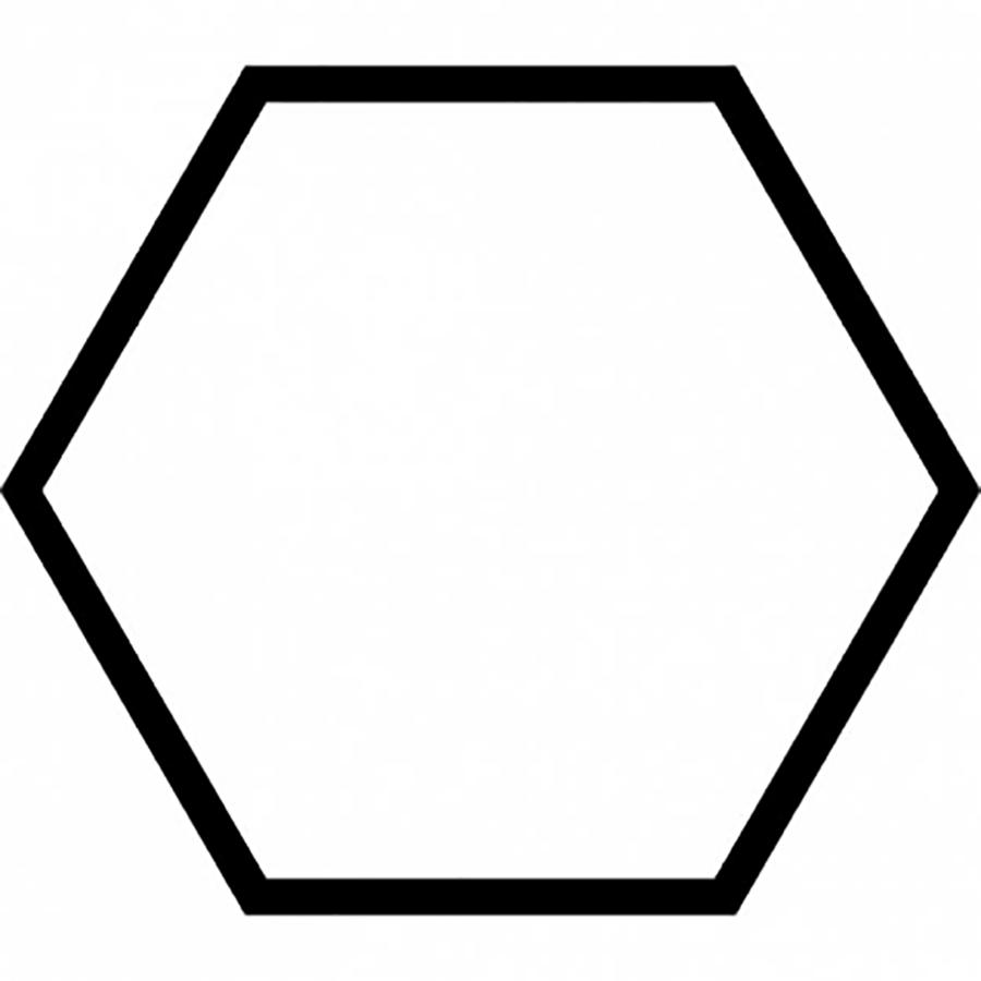 Розмальовки геометричні фігури з паперу шестикутник контур для вирізання з паперу