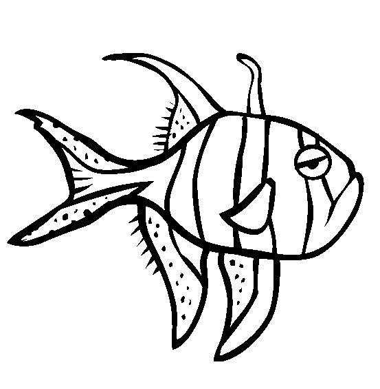 Розмальовки риби риба форма для вирізання з паперу