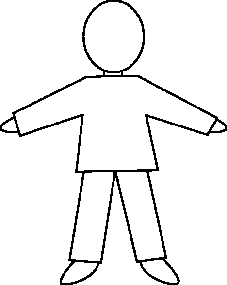 Раскраски шаблон человека шаблон человека, мальчик трафарет для вырезания из бумаги